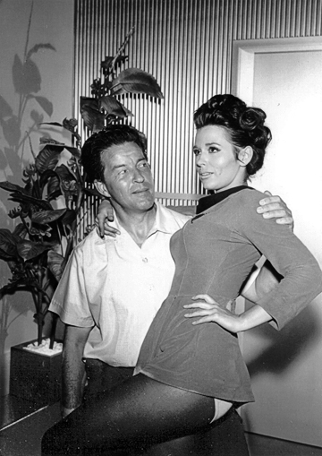 Bruce Schoengarth and Marianna Hill (“Dr. Helen Noel”) at the first season cast party.
